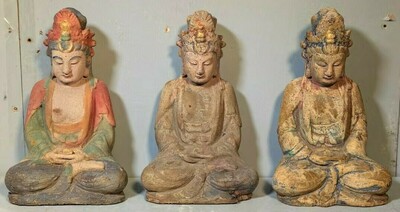 drewniane figurki buddyzm 