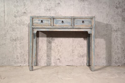 mała konsolka do przedpokoju w kolorze błękitnym LT32a