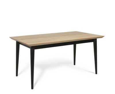stół do jadalni 160 cm nogi toczone czarne, białe  lub naturalne 