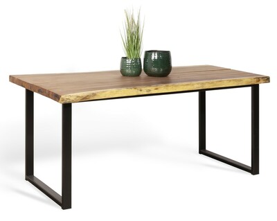 stół z blatem z drewna egzotycznego, suar 