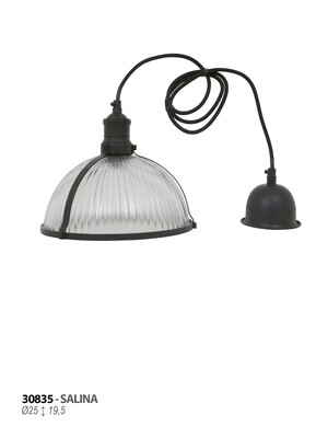 Lampa wisząca szklana