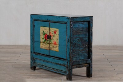 ciekawe szafki błękitne malowane drewno lite egzotyczne M-39   TA18-7182-99-40-85 (9)