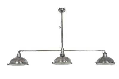lampa bilardowa srebrna z metalu brąz  BILLIARDS 3-59936