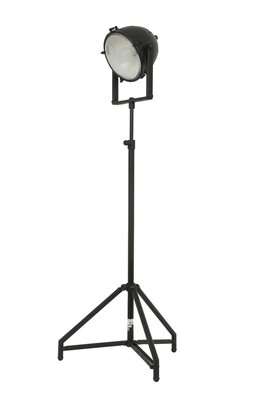 lampa podłogowa z metalu, lampa czarna, lampa reflektor samochodowy IMOLA-30382