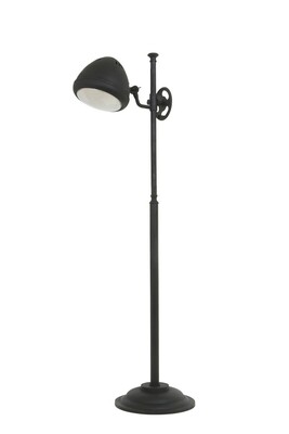 lampa reglektor samochodowy , czarna lampa z metalu, lampy podłogowe z metalu, wysokie lampy, ciekawe lampty ESTORIL-90181