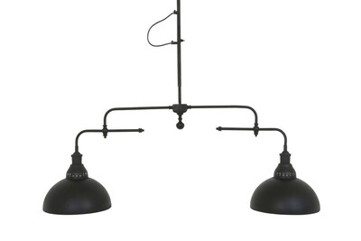 lamy bilardowe, czarne lampy wiszące z metalu, nowoczesne lampy wiszące, lampy nad stół  NEVADA-39911