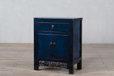 mała niebieska szafka z szufladami po renowacji M-67   TA18-7356-70-40-85 (6)