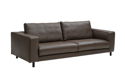 Nowoczesna sofa do salonu, kanapa skórzana premium